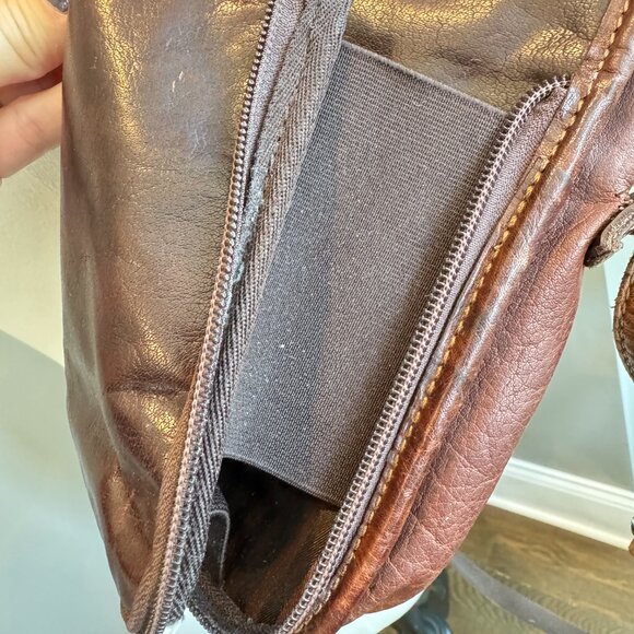 Vintage Jack Georges Brown Leather Crossbody Bag - Picture 10 of 16